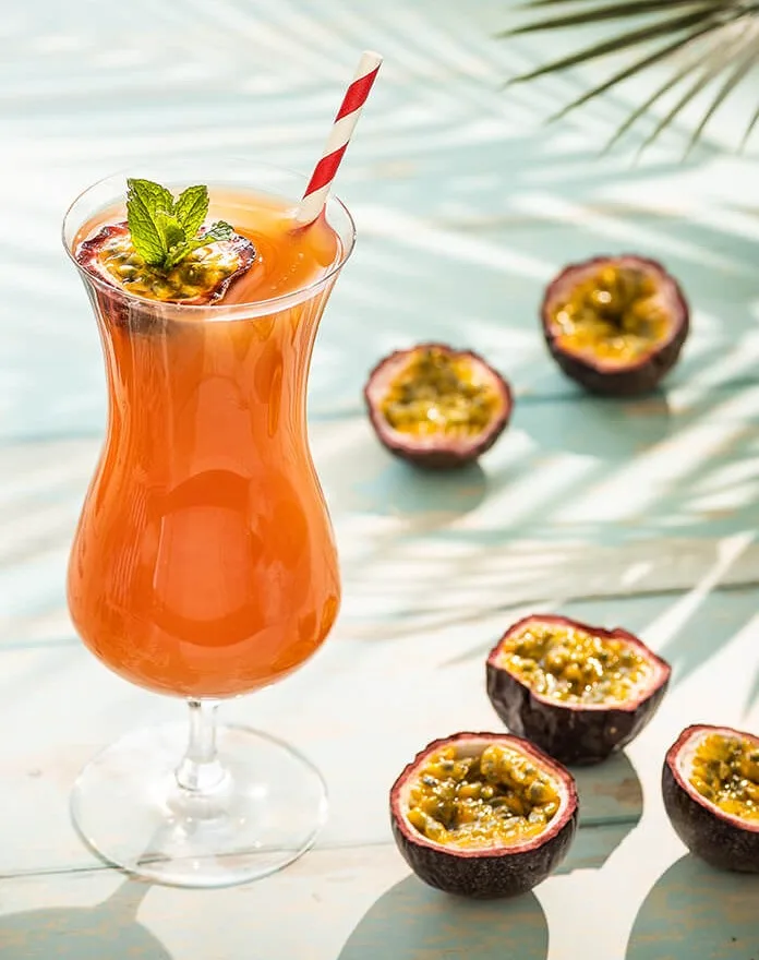 Tropical mocktail or cocktail